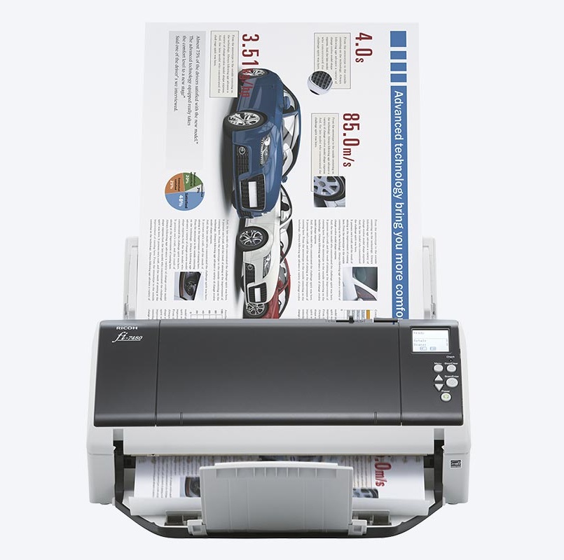 Máy scan khổ A3 Ricoh fi-7480 – Máy quét tài liệu A3, 2 mặt tự động, tốc độ cao cho doanh nghiệp