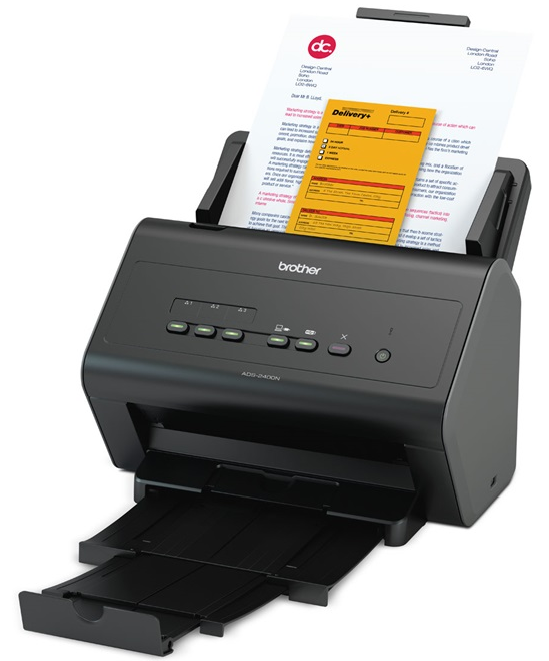 Máy Scan Brother ADS-2400N – Máy quét tài liệu 2 mặt tự động, mạng LAN, tốc độ cao cho văn phòng