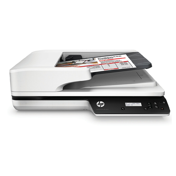 HP ScanJet Pro 3500 f1 Flatbed Scanner – Máy quét phẳng kết hợp ADF, scan 2 mặt tự động cho văn phòng (L2741A)