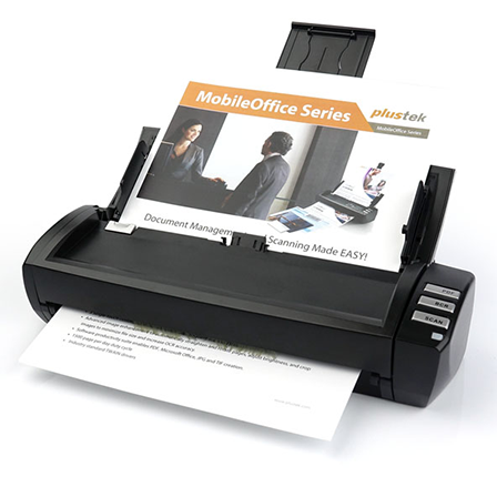 Plustek Scanner MobileOffice AD480 – Máy quét tài liệu 2 mặt tự động, tốc độ cao cho văn phòng