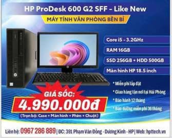 HP ProDesk 600 G2 SFF – Giải pháp máy tính văn phòng bền bỉ, tối ưu chi phí